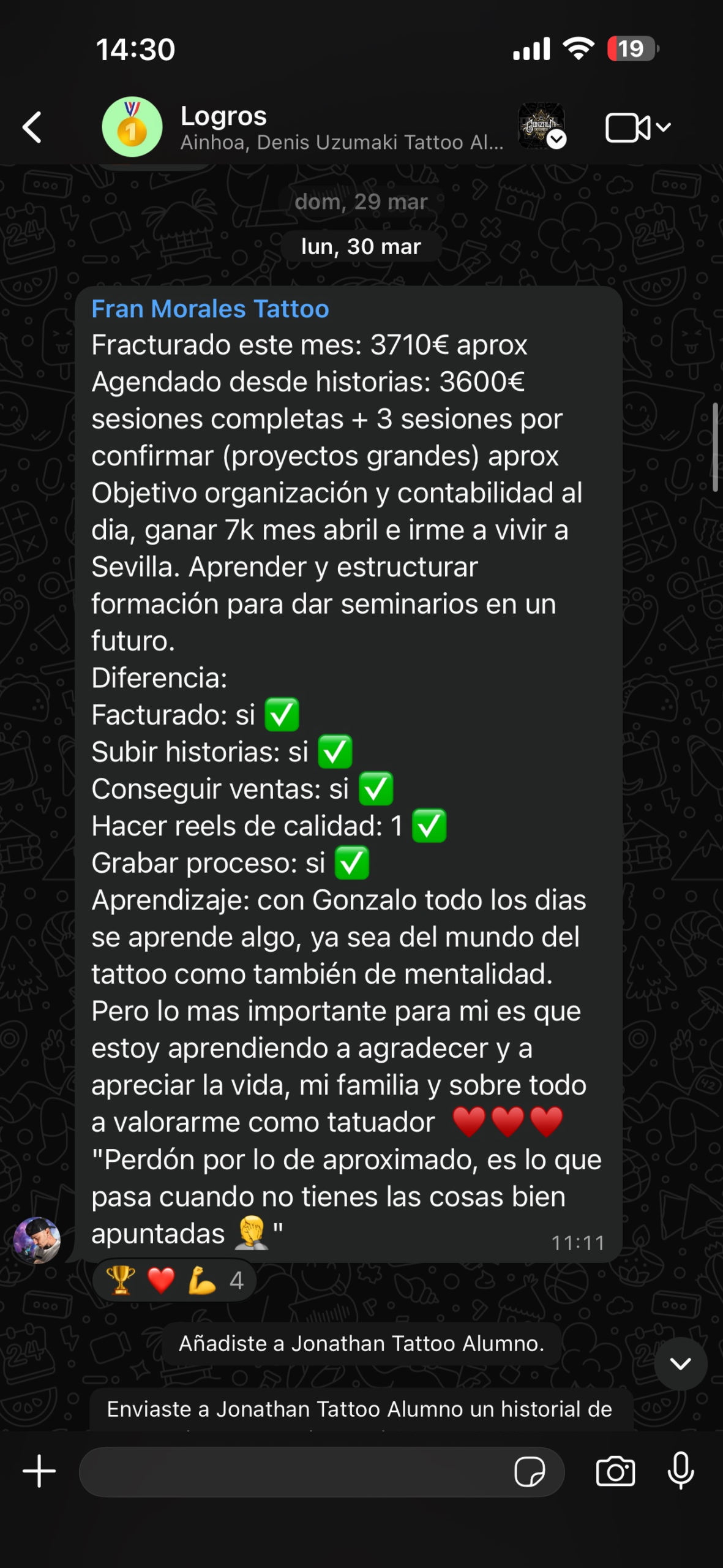 Testimonio de alumno de IKIGAI