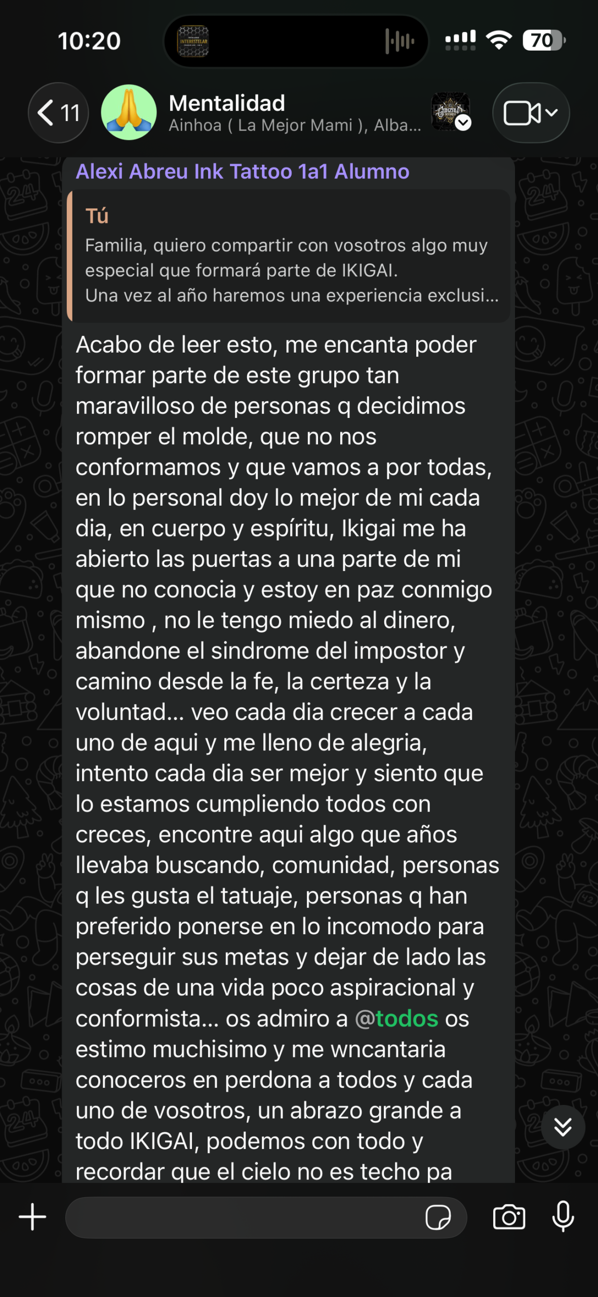 Testimonio de alumno de IKIGAI