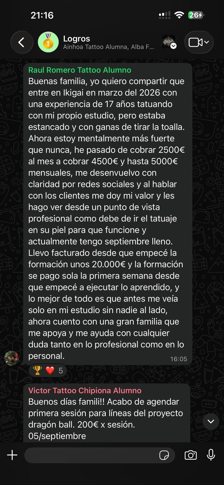 Testimonio de alumno de IKIGAI