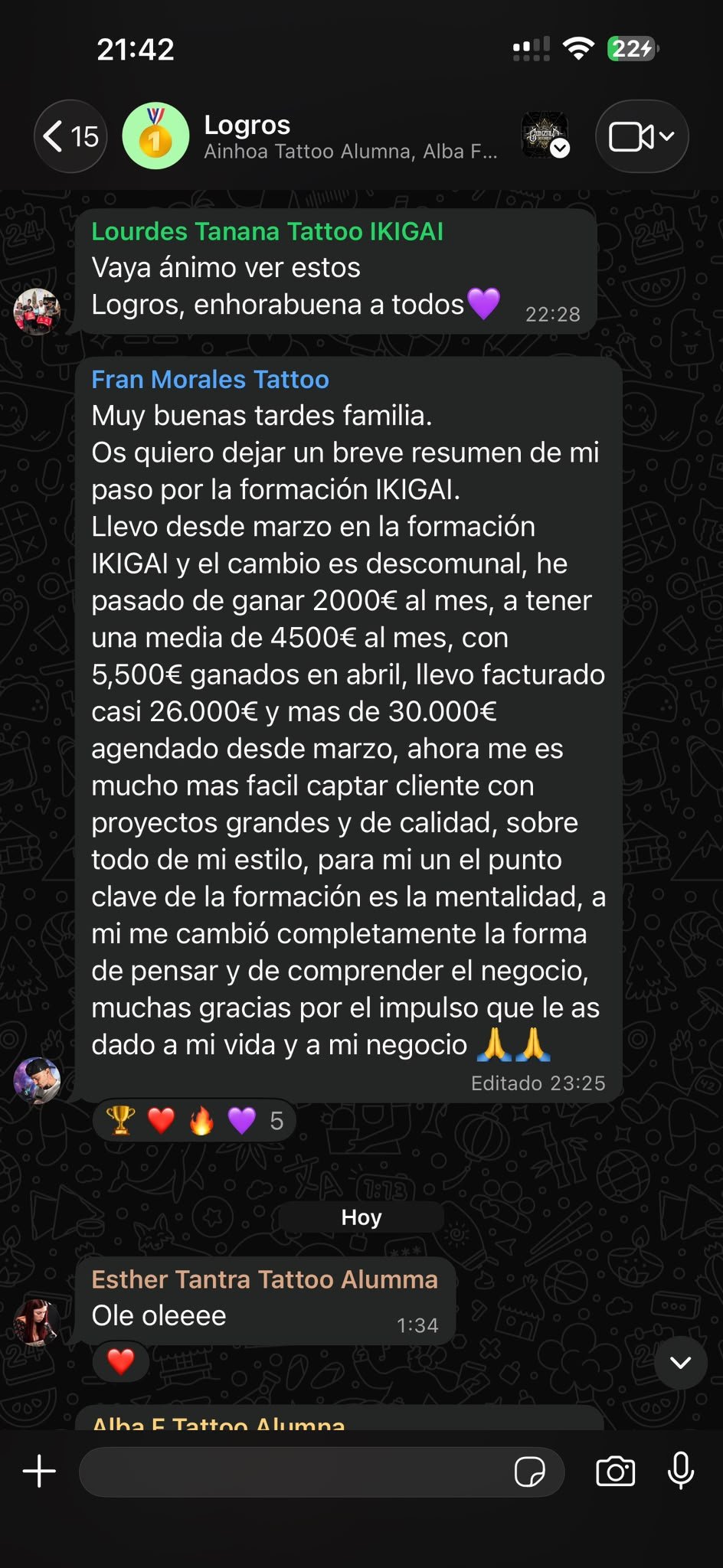 Testimonio de alumno de IKIGAI